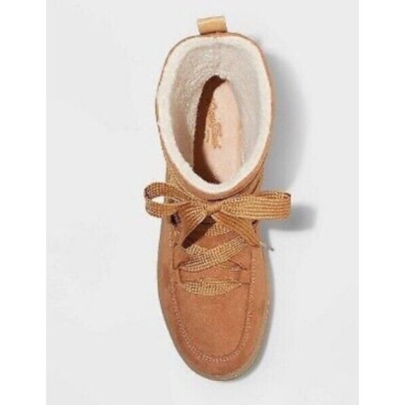 Universal Thread - Women's Brigitte Winter Boots - Cognac - # 8.5 - Picture 15 of 16